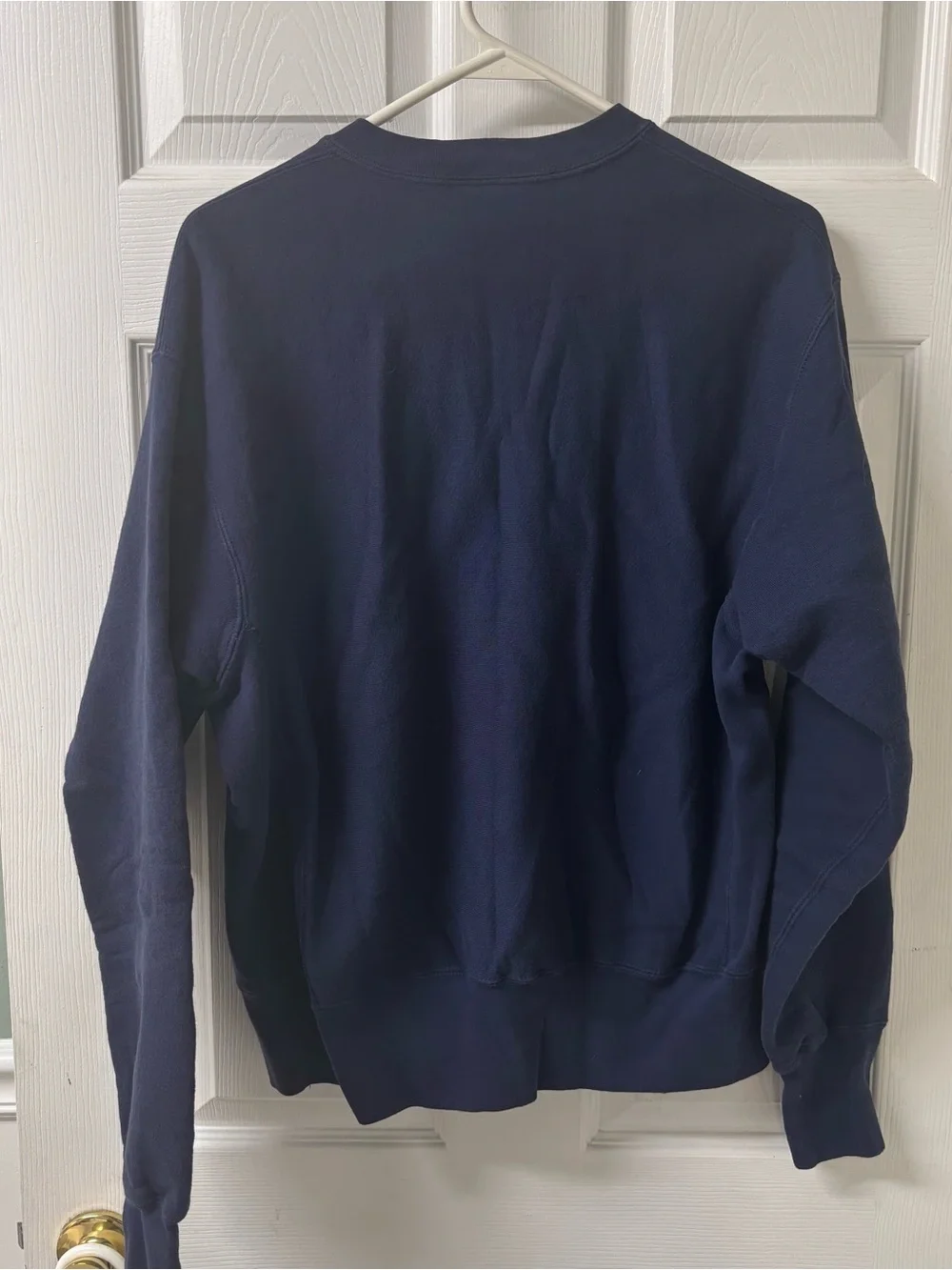 Vintage Lee Embroidered Globe Crewneck Sweatshirt Navy Blue Retro Streetwear
